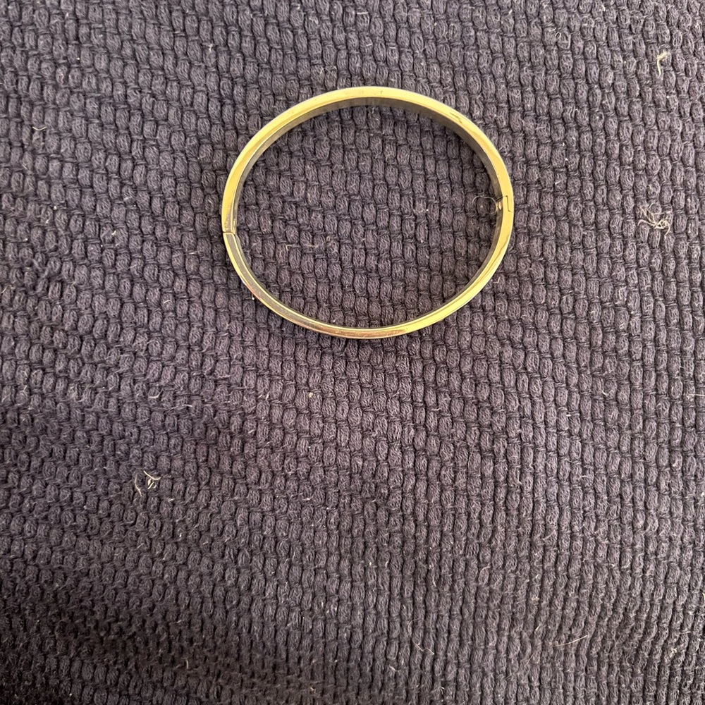 Silver Tone Solid Stainless Cuff - image 3